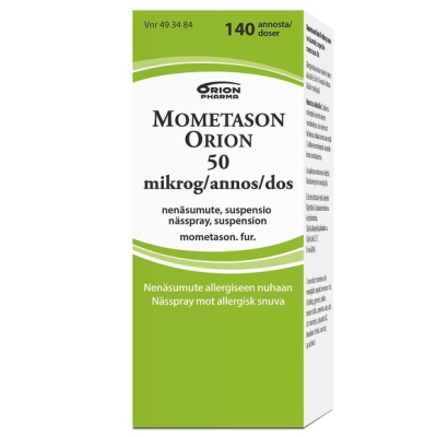 MOMETASON ORION nenäsumute, suspensio 50 mikrog/annos 140 annosta