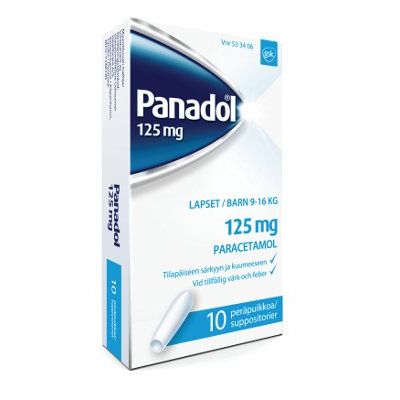 PANADOL peräpuikko 125 mg 10 kpl