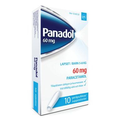 PANADOL peräpuikko 60 mg 10 kpl